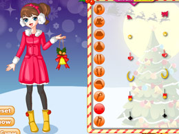 美麗的聖誕女郎 美麗的聖誕女郎