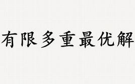 有限多重最優解 有限多重最優解