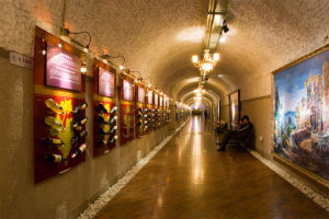 青島葡萄酒博物館是2009年由市北區委區政府投資打造的以葡萄酒歷史與文化展示為主題的集科普教 育、收藏展示、旅遊休閒、文化交流等多種功能於一體的特色博物館，同時也是國內第一座以葡萄酒為主題的地下博物館。外部景觀採用了歐式古堡建築特點這次打造將打破原有建築立面，融合英國、法國、義大利、西班牙、南非等多國建築風格。博物館占地總面積8000平方米。在這個洞內192米長的主通道部分分五個區域主要講述了釀酒葡萄及葡萄酒基礎知識、新舊世界葡萄酒的發展歷史以及葡萄酒的文化知識等內容。館內以實物、圖片、圖像、雕塑、現場講解、多媒體等多種方式對葡萄酒文化和歷史進行全方位展示，使之成為一處科普的園地，為提高人們對葡萄酒的認識創造一處平台。