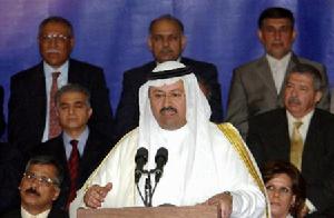 （圖）伊拉克新總統亞瓦爾在典禮上發表講話