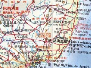 米納斯吉拉斯州 地圖