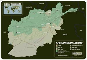阿富汗主要政區圖（點擊圖片查看大圖）