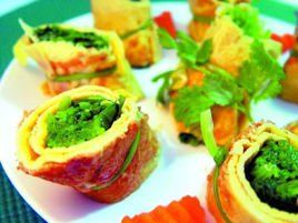 蛋皮菠菜卷 蛋皮菠菜卷