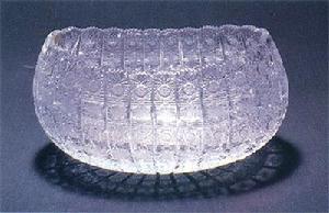 水晶玻璃磨花缽 水晶玻璃磨花缽