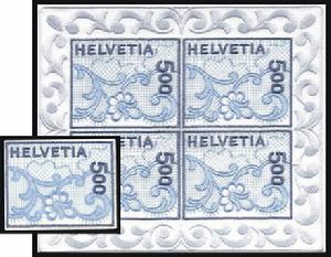 瑞士刺繡郵票