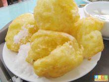 不同口味的奶油炸糕