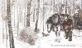 雪夜林邊駐馬 雪夜林邊駐馬