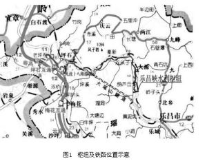 圖1　樞紐及鐵路位置示意