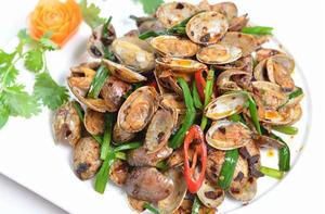 韭菜炒花蛤 韭菜炒花蛤