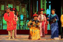 劉雙平在舞台上表演