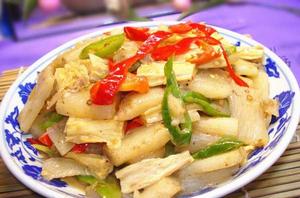 山藥炒腐竹 山藥炒腐竹