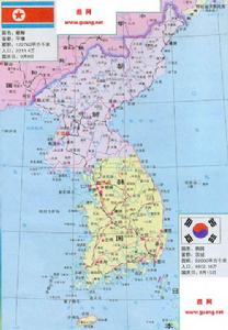 朝鮮，韓國地圖