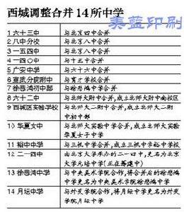 西城學區劃片 西城學區劃片