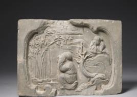 北宋孟宗哭竹磚 北宋孟宗哭竹磚