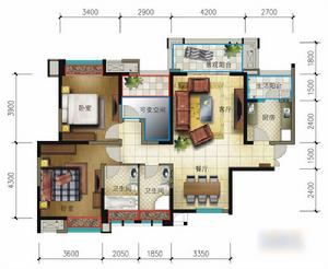 綠地國際花都——戶型圖