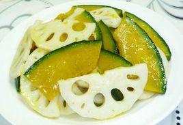 南瓜炒蓮藕 南瓜炒蓮藕