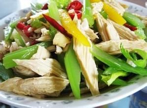 西芹燒腐竹 西芹燒腐竹