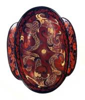 戰國鳳凰漆耳杯 戰國鳳凰漆耳杯