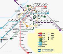 哈爾濱捷運線路圖