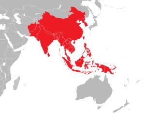 烏桕大蠶蛾分布圖