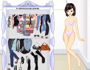 甜美條紋衫 甜美條紋衫