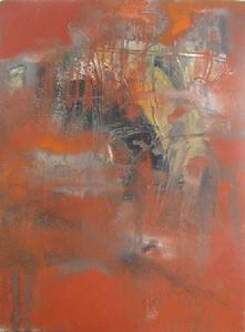 康明宇油畫《橙色紀念》