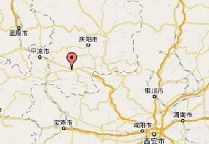 內豐鄉在甘肅省內位置