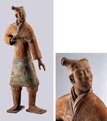 彩繪立射俑 彩繪立射俑