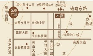 葛洲壩世紀尚院區點陣圖