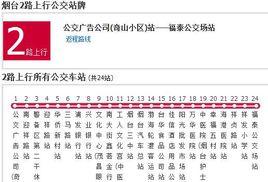 煙臺公交2路 煙臺公交2路