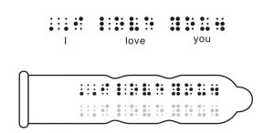 新型盲文安全套