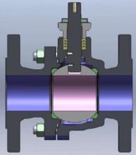 圖1 浮動球(球會隨壓左右動)