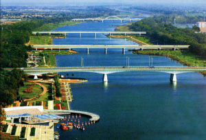 錦繡川風景區鳥瞰圖