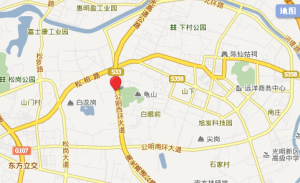 深圳地圖，宇峰苑地理位置