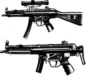 德國HKMP5A系列9mm衝鋒鎗