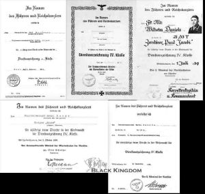 海軍4年長期服役獎章證書