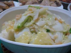 干貝鮮白菜 干貝鮮白菜