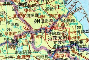 南北朝劉宋時期盱眙示意圖