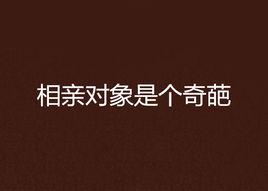 相親對象是個奇葩 相親對象是個奇葩