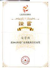 宋景新榮獲廣東優秀音樂家獎