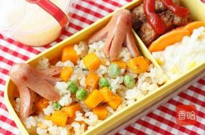 蒜香咖喱南瓜炒飯便當 蒜香咖喱南瓜炒飯便當