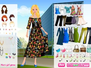 藍色長裙 藍色長裙