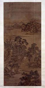 清顧昉竹蔭賞鶴圖軸 清顧昉竹蔭賞鶴圖軸