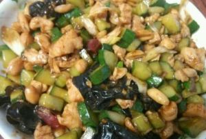 白爆雞丁 白爆雞丁