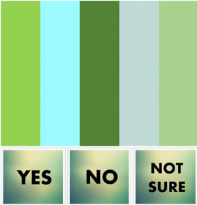 綠色和藍色組合圖