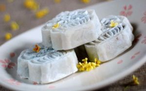 山藥豆沙桂花糕