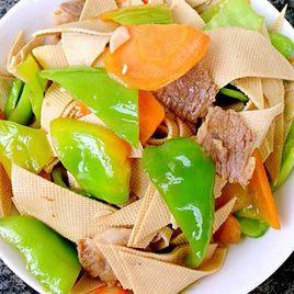 肉末青椒炒乾張 肉末青椒炒乾張