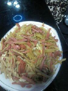 土豆絲炒火腿 土豆絲炒火腿