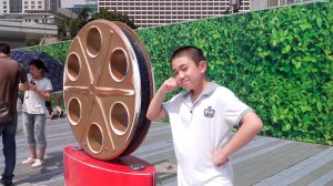 2013年9月30日張澤彬等四人合影