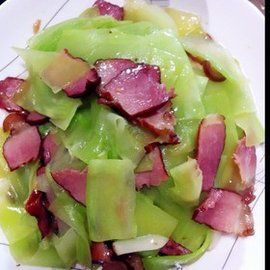 萵筍炒臘肉 萵筍炒臘肉